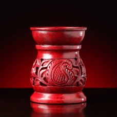 Elegant Expressions Oil Warmer, Round Red Soapstone   550528840